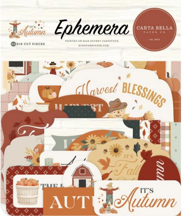 Carta Bella It's Autumn Icons Ephemera {D133}