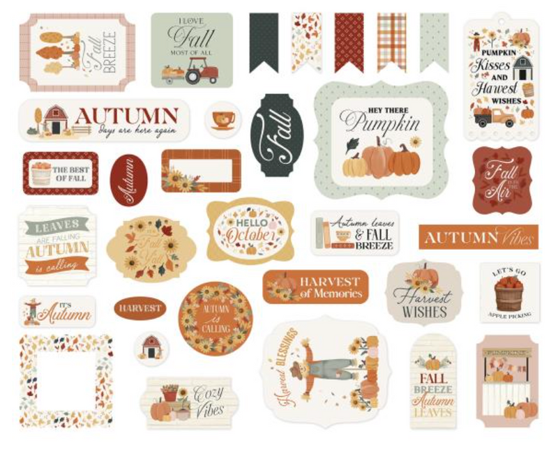 Carta Bella It's Autumn Icons Ephemera {D133}