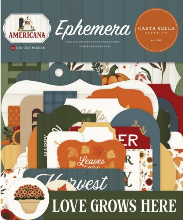 Carta Bella Americana Icons Ephemera {G198}