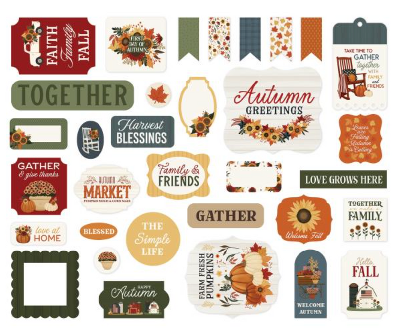 Carta Bella Americana Icons Ephemera {G198}