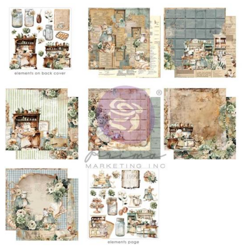 Prima Marketing 12x12 The Home Baker Paper Pad