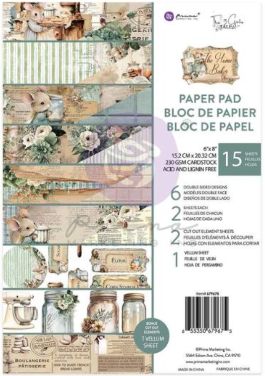 Prima Marketing 6x8 The Home Baker Paper Pad {C321}