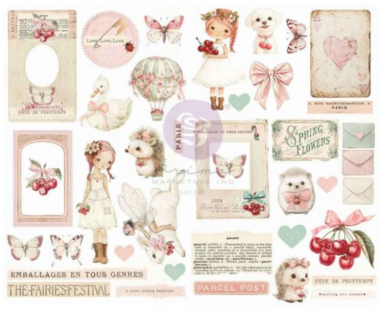 Prima Marketing Cherry Sweet Chipboard Stickers {D135}