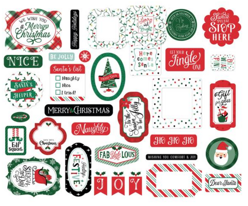 Echo Park Christmas Express Icons Ephemera {G182}
