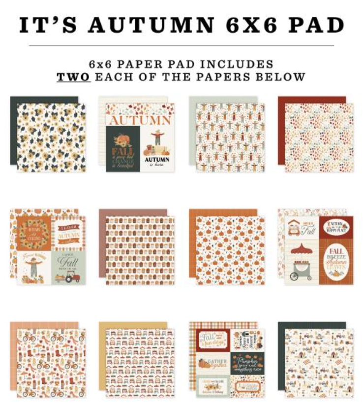 Carta Bella 6x6 It's Autumn Paper Pad {C707}
