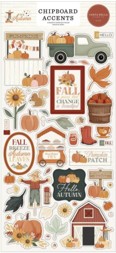 Carta Bella It's Autumn Chipboard Accents {B507}