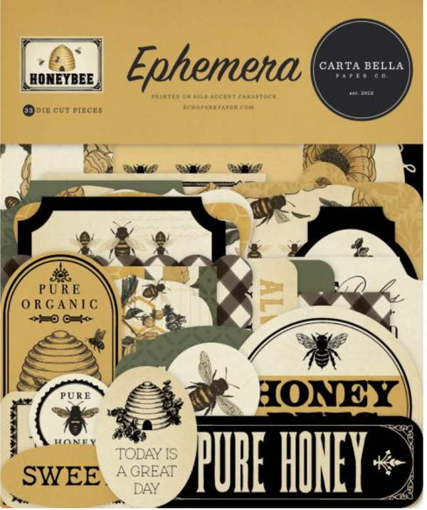 Echo Park Honey Bee Icons Ephemera {G184}