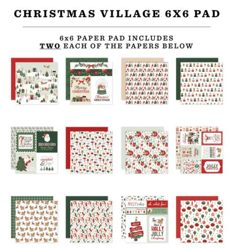 Carta Bella 6x6 Christmas Village Paper Pad {F112}