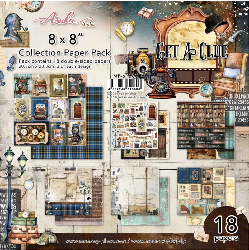 Memory Place 8x8 Get a Clue Paper Pack