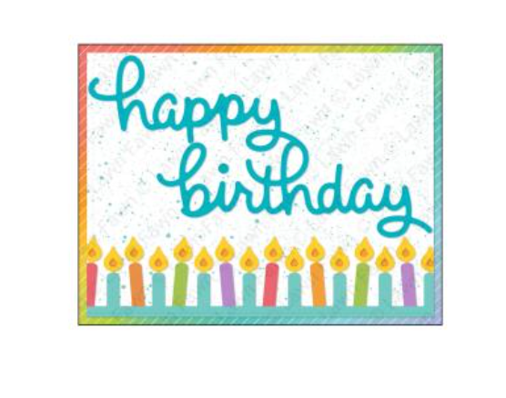 Lawn Fawn Candle Border Lawn Cuts Custom Craft Die {W25}