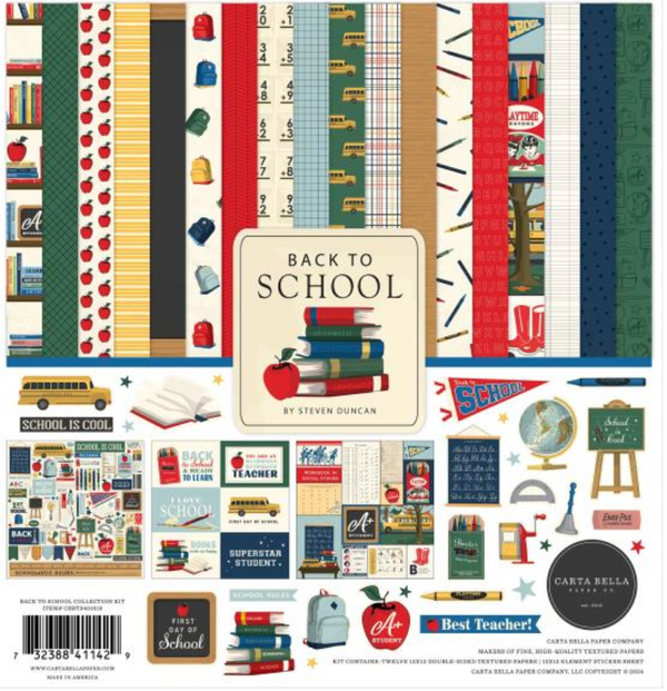 Carta Bella 12x12 Back to School Collection Kit {F612}