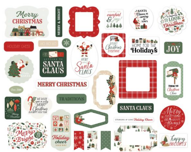 Carta Bella  Christmas Village Icons Ephemera {G202}