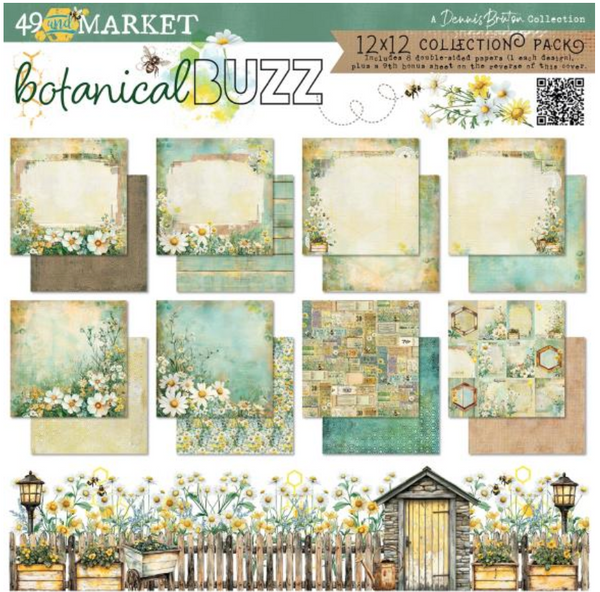 49 and Market 12x12 Botanical Buzz Collection Pack {C517}