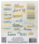 49 and Market Botanical Buzz Chipboard Words Set