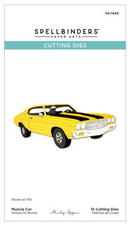 Spellbinders Classic Road Legends Muscle Car Etched Dies {X156}