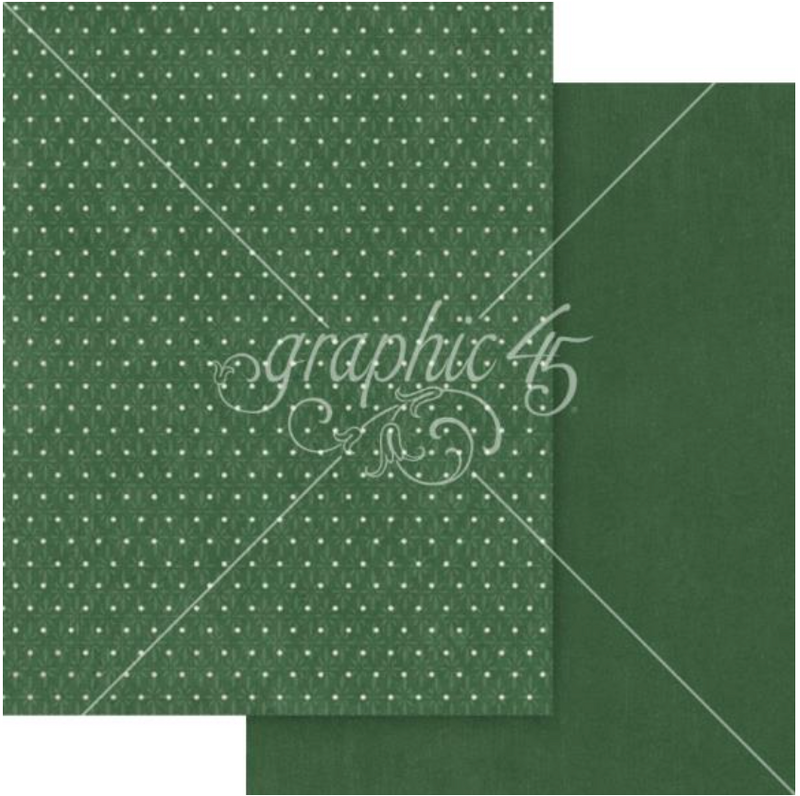 Graphic 45 8.5x11 Deck The Halls Patterns & Solids Collection Pack {B517}
