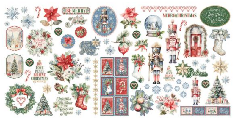 Graphic 45 Deck The Halls Ephemera Set {B415}