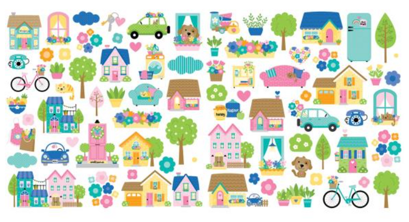 Bella BLVD Love Grows Here Icons Ephemera {D154}