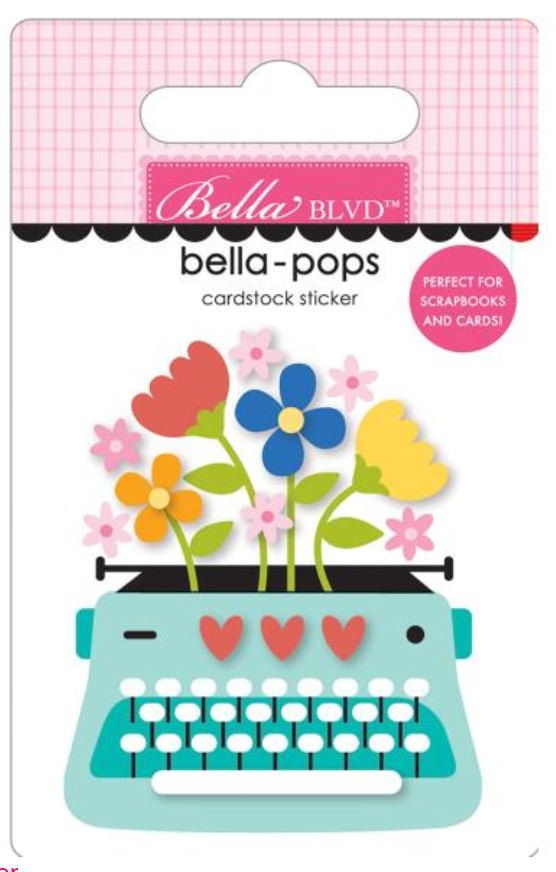 Bella BLVD Documented Here's the Story Bella-Pops 3D Stickers {G103}