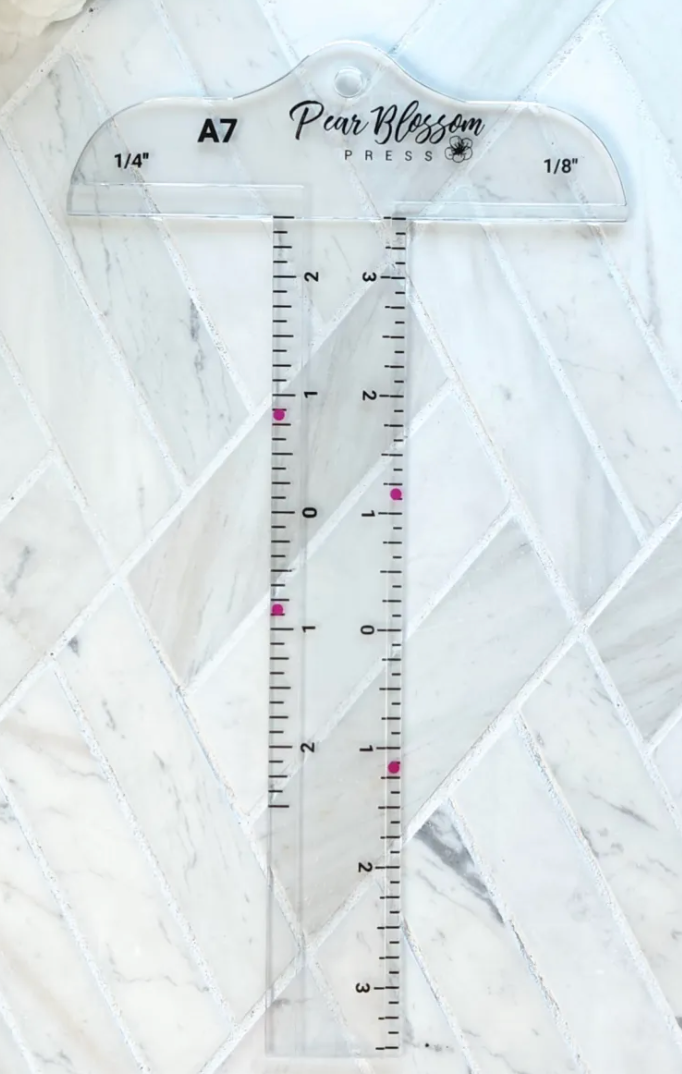 Pear Blossom Press Cardmaker's A-7 T-Square Ruler {X134}