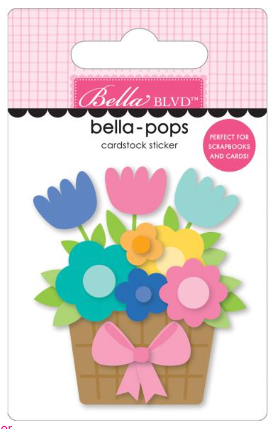 Bella BLVD Love Grows Here Happy New Home Bella-Pops 3D Stickers {G141}