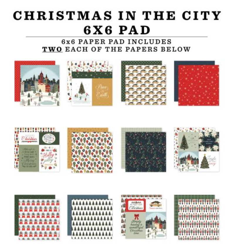 Carta Bella 6x6 Christmas in the City Paper Pad {B319}
