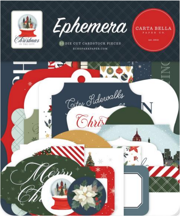 Carta Bella Christmas in the City Icons Ephemera {D157}