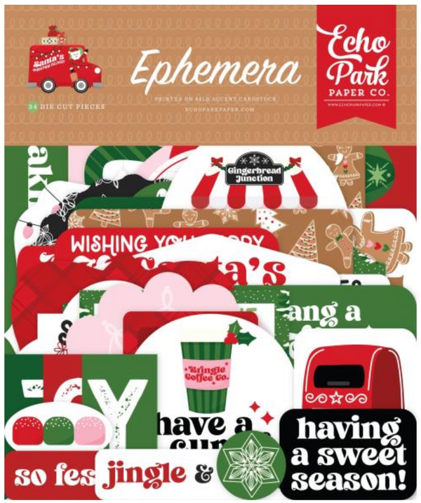 Echo Park Santa's Christmas Delivery Icons Ephemera {D184}