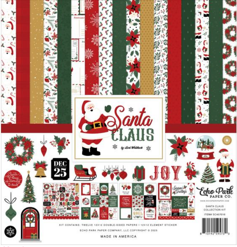 Echo Park 12x12 Santa Claus Collection Kit {B112}