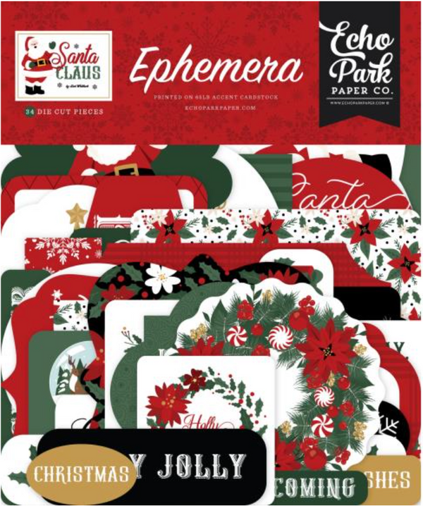Echo Park Santa Claus Icons Ephemera {D168}