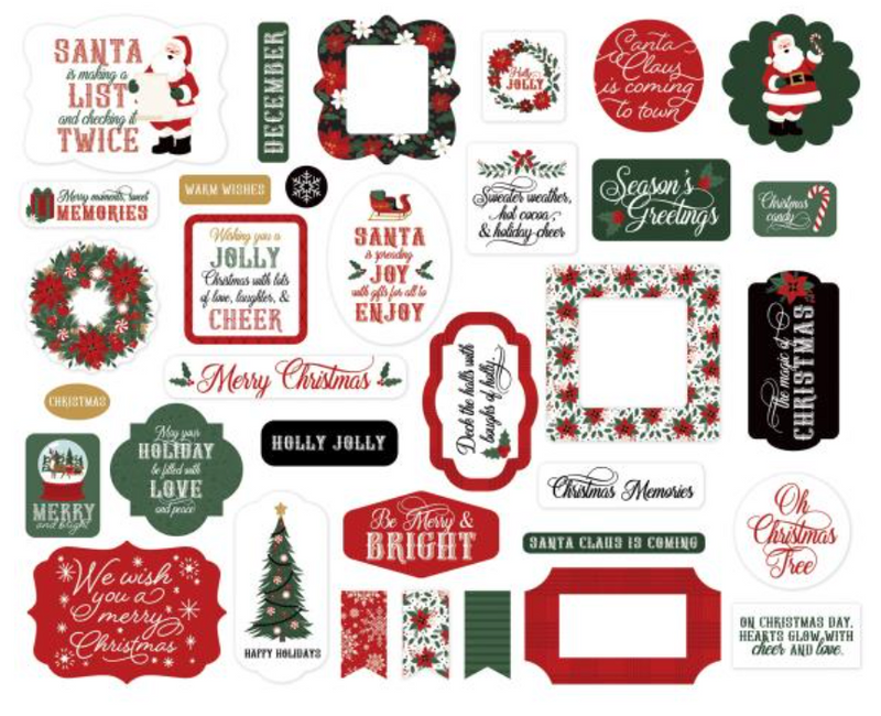 Echo Park Santa Claus Icons Ephemera {D168}