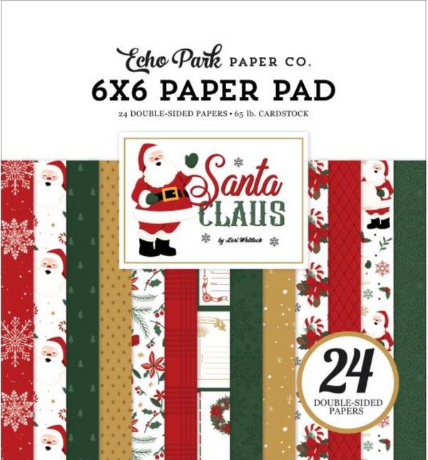 Echo Park 6x6 Santa Claus Paper Pad {B210}
