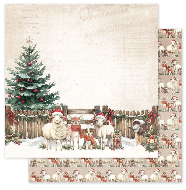 Paper Rose Studio 12x12 Christmas Tree Farm BASICS Paper Collection {B508}