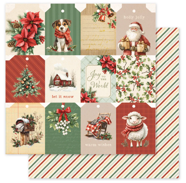 Paper Rose Studio 12x12 Christmas Tree Farm BASICS Paper Collection {B508}