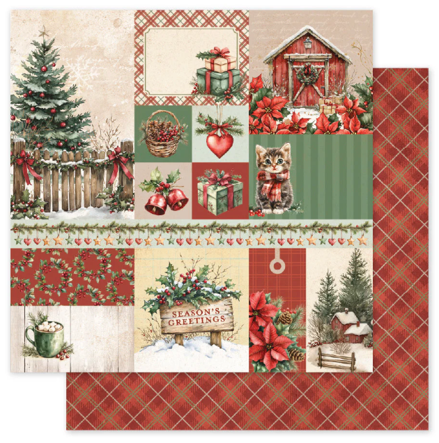 Paper Rose Studio 12x12 Christmas Tree Farm Paper Collection {B403}