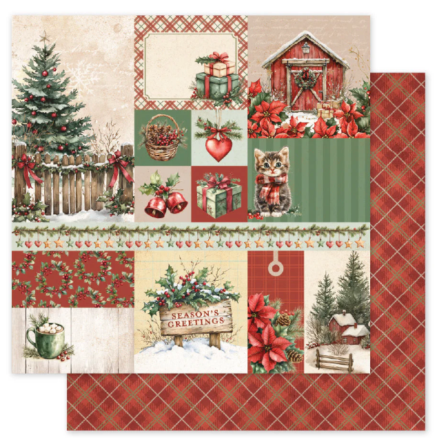 Paper Rose Studio 6x6 Christmas Tree Farm Paper Collection {B307}