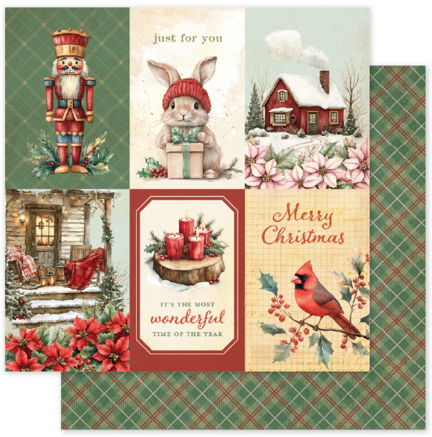 Paper Rose Studio 6x6 Christmas Tree Farm Paper Collection {B307}