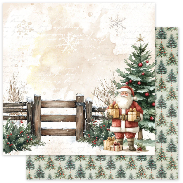 Paper Rose Studio 6x6 Christmas Tree Farm Paper Collection {B307}