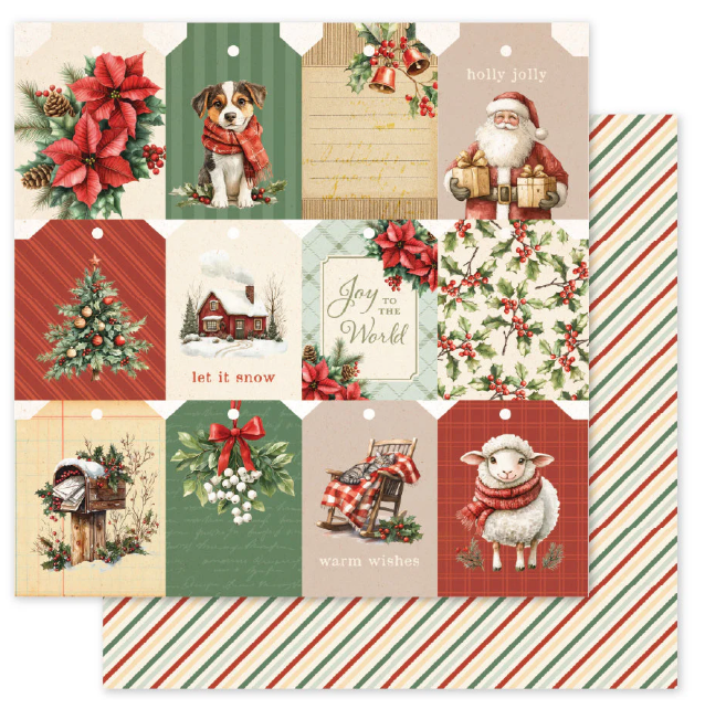 Paper Rose Studio 6x6 Christmas Tree Farm BASIC Paper Collection {B07}