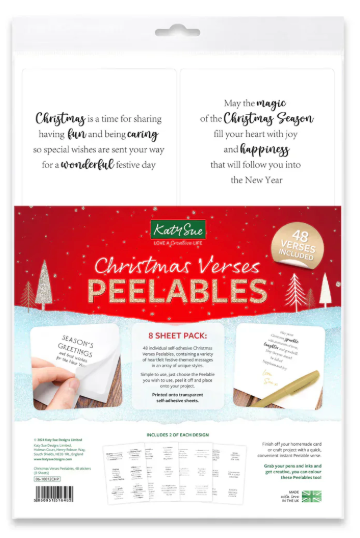 Katy Sue Christmas Verses Peelables {B518}