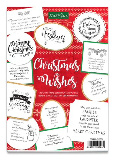 Paper Rose Studio A4 Stash Christmas Wishes Sentiments & Verses {B523}