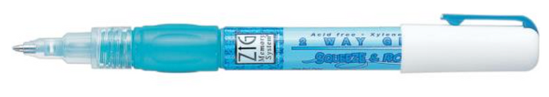Kuretake Zig 2-Way Squeeze & Roll Fine Tip Glue Pen {D157}