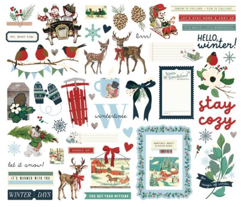 Simple Stories Simple Vintage Flannel Season Bits & Pieces {G85}