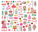 Simple Stories Hard Candy Christmas Sweets Bits {G216}