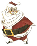 Sizzix Tim Holtz Jolly St. Nick Thinlits Dies {W70}