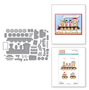 Spellbinders Gingerbread Train Etched Dies {W86}