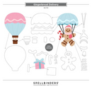 Spellbinders Gingerbread Delivery Etched Dies {W91}