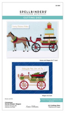 Spellbinders Christmas Horse Drawn Wagon Etched Dies