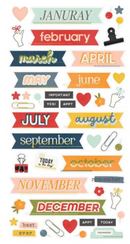 Simple Stories Life In Photos 12 Month Memory Calendar {C321}