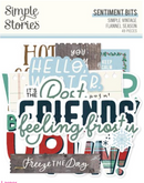 Simple Stories Simple Vintage Flannel Season Sentiment Bits {G194}